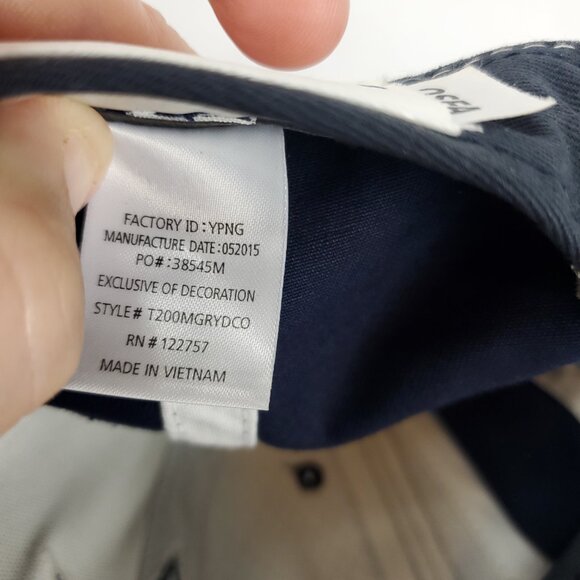 Dallas Cowboys Navy Blue/Grey Embroidered Logo Ball Cap OSFA Mesh - Picture 9 of 11